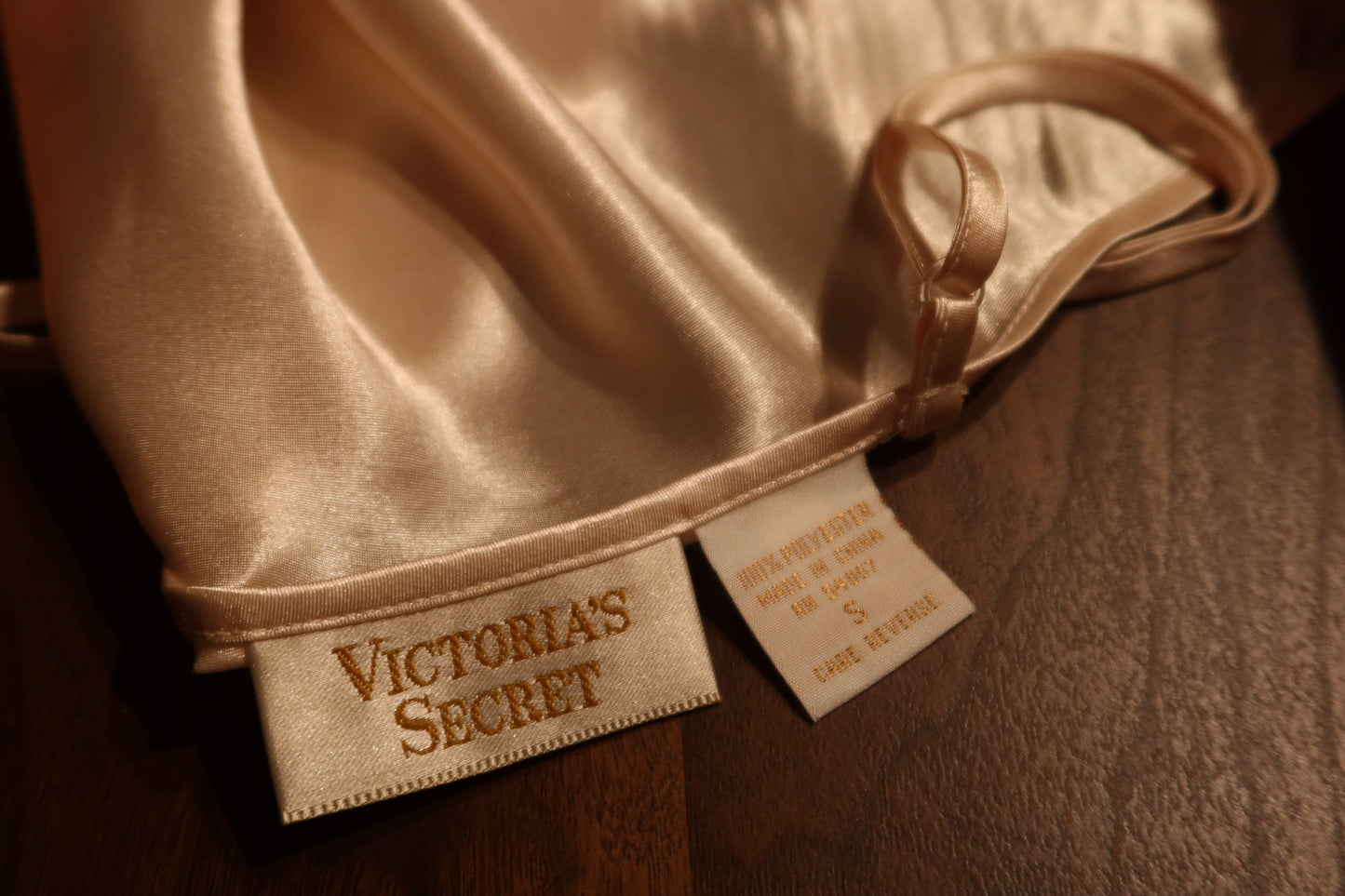 vintage victoria's secret silky tie dress