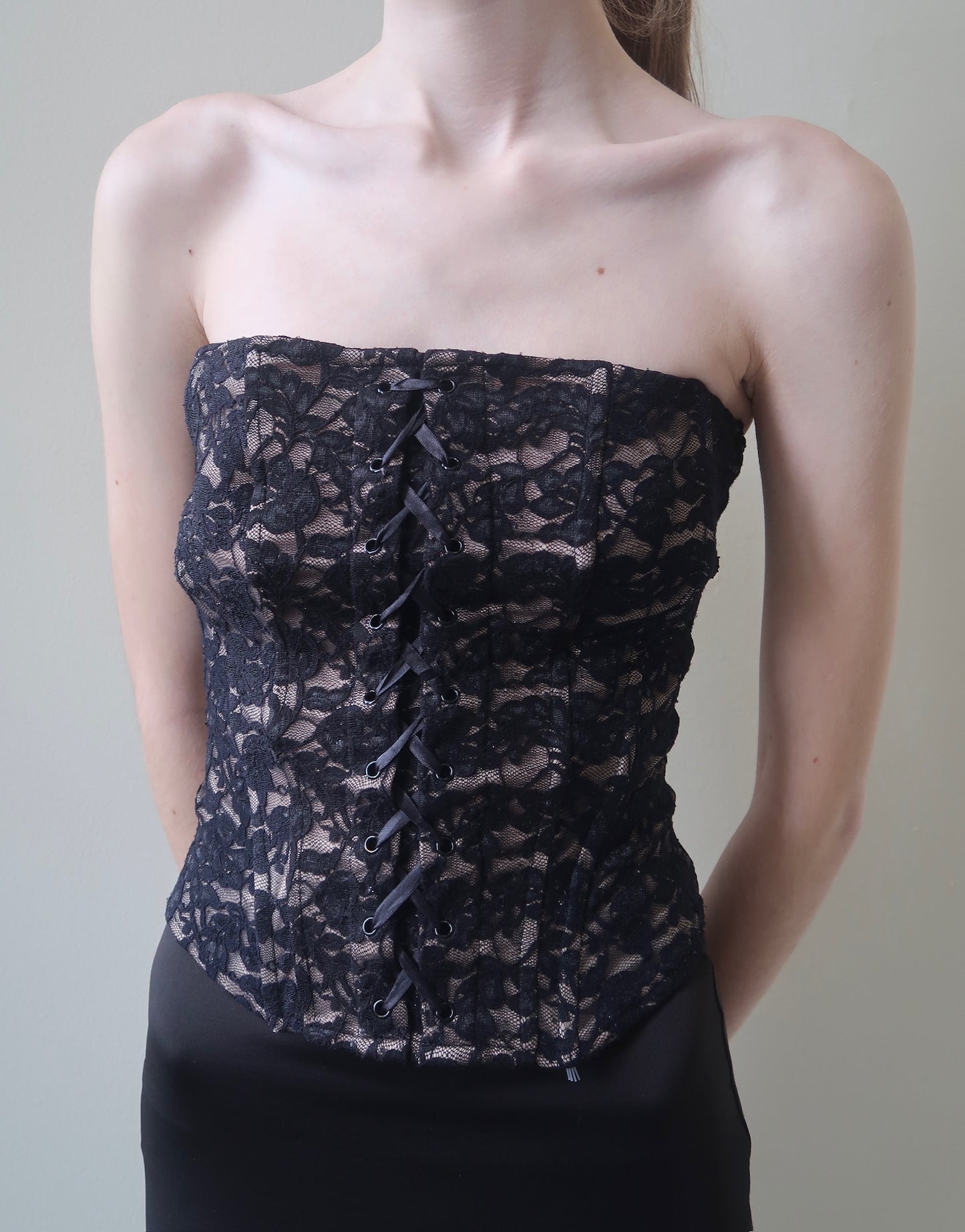 vintage lace corset