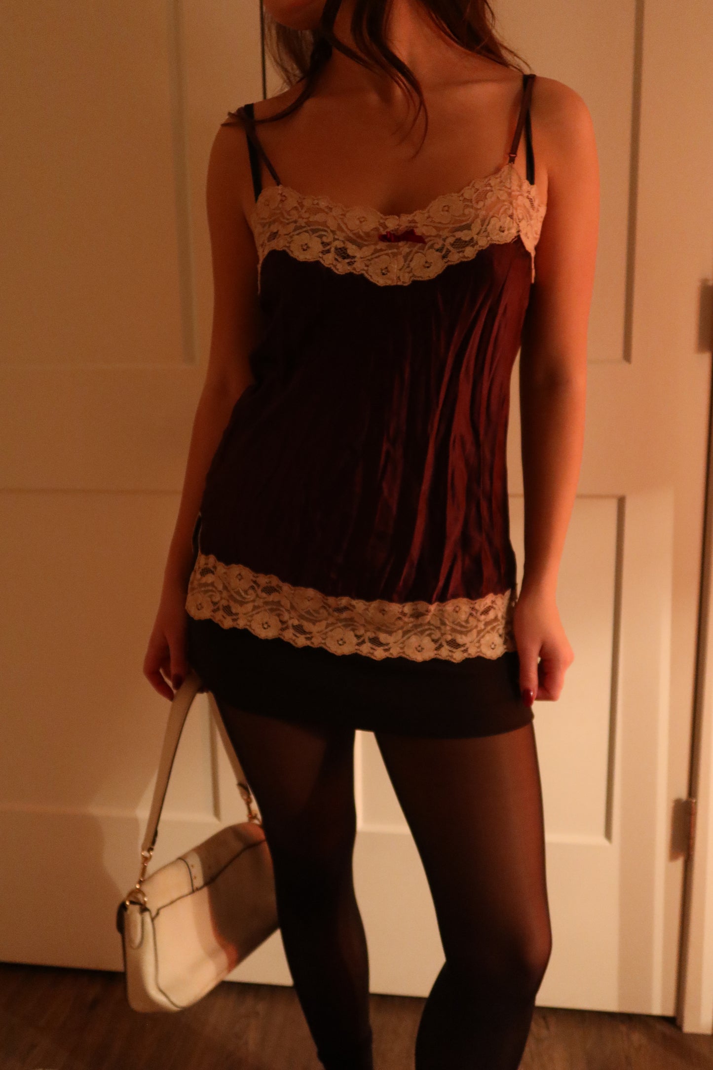 vintage purple lace top