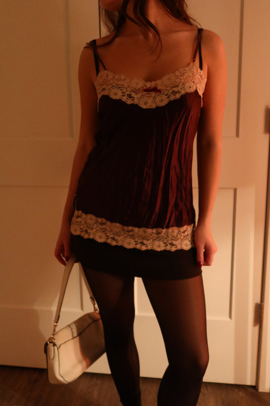 vintage purple lace top